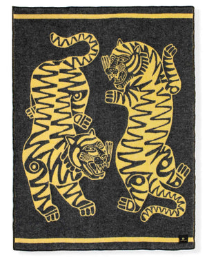 "Tiger Loop" Pure Wool Blanket by Asis Percales